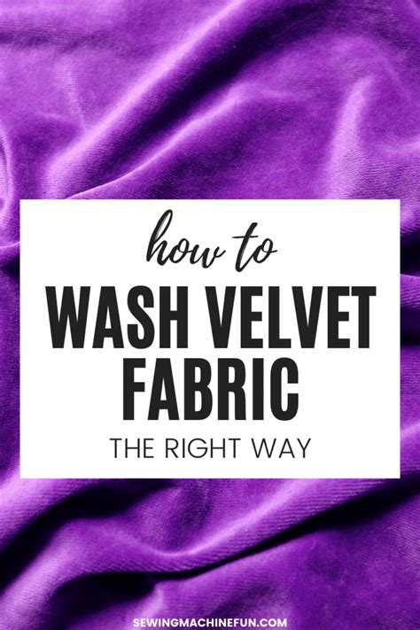 how to wash velvet